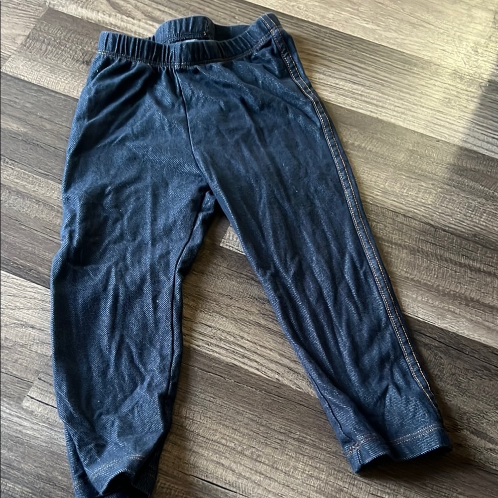 The Children's Place Blue Leggings Soft Knit Elastic Waist